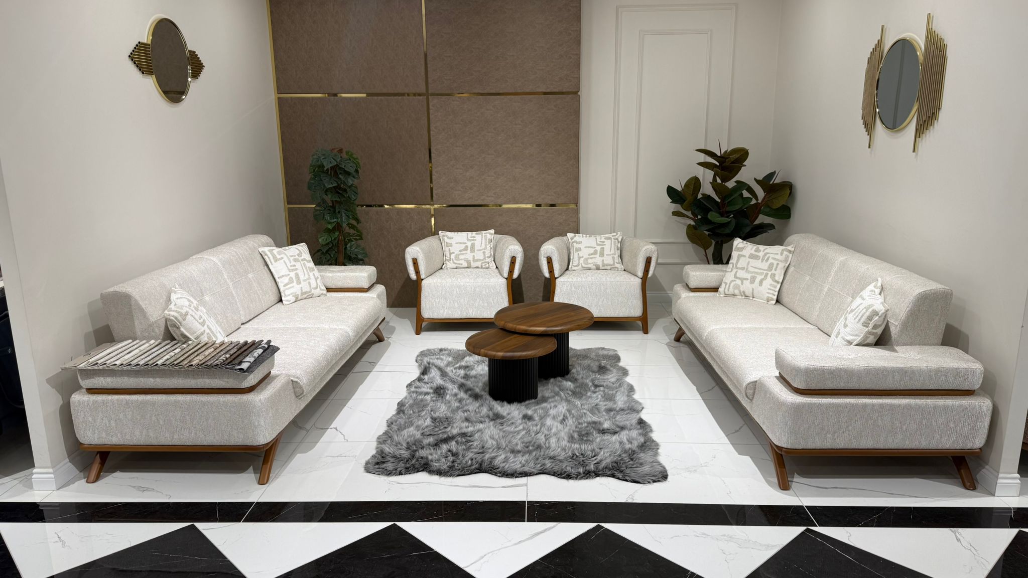 Lora Turkey Sofa Set 3+3+1+1